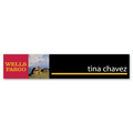 Rectangle Full Color Release Nameplate w/Square Corners (10"x2")